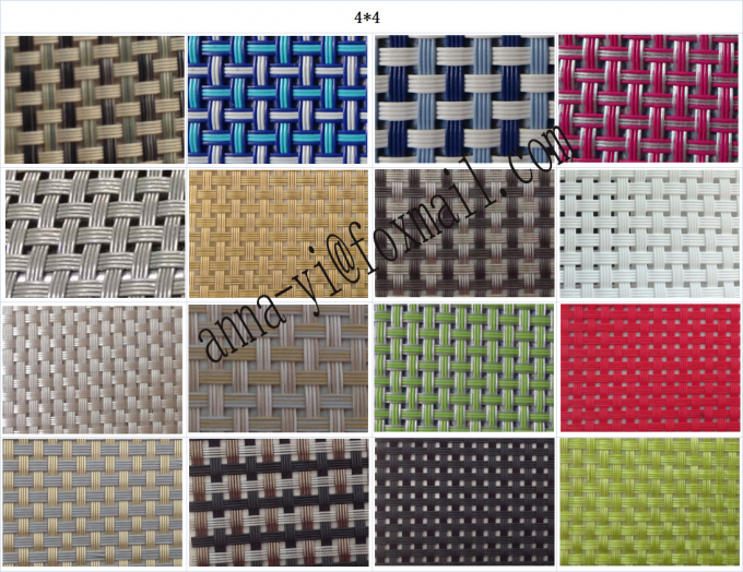 sale PVC coated mesh fabric in 4x4 woven wire texliene fabric for garden furniture material 2
