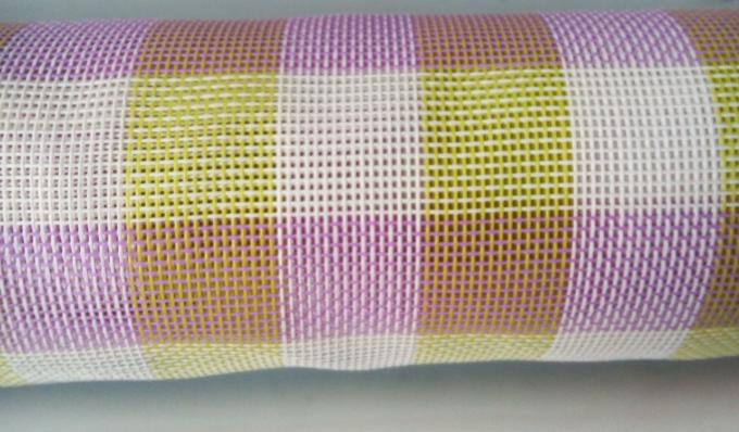 tartan Textilene Mesh Fabric 1X1 woven outdoor UV fabric 1