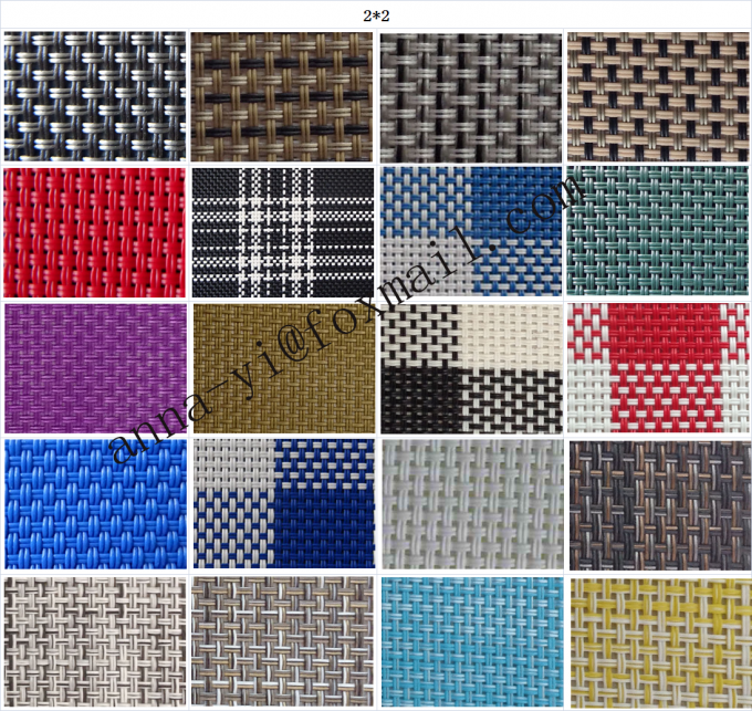 Support Customized  High Tensile Strength Textilene Mesh Fabric 1x1 Weave 2