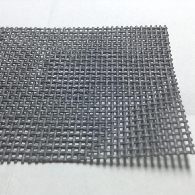 Gray color 1 X 1 wire weave PVC coated mesh fabric Textilene mesh fabrics 0