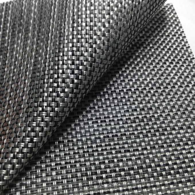 sewing textilene fabric 2X2 weave Anti-UV / easy clean suppliers in China 0