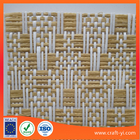 China Materia textil de papel tejida de la tela de la paja en el material respetuoso del medio ambiente para el bolso, los zapatos o la caja etc…. fábrica