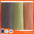 China la tela de malla tejida 8X8 del textilene del estilo en el PVC cubrió el traje de los colores de la mezcla tres del alambre al aire libre compañía