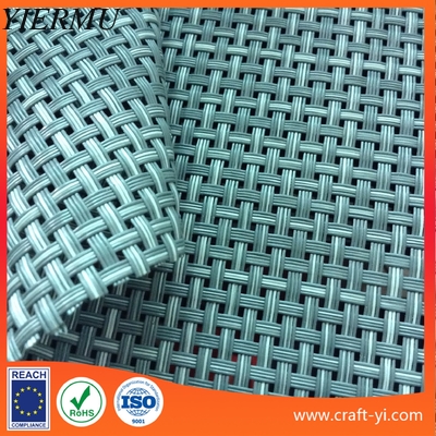 China Línea tela de Textilene 4x4 de malla al aire libre de los muebles del patio en color de la mezcla del blanco gris fábrica