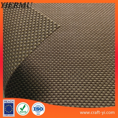 China proveedor marrón de las telas de los muebles del patio de la armadura de la tela de malla de Textilene del color 2X2 fábrica