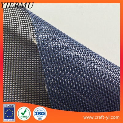 El PVC de la malla de Textilene cubrió la armadura azul marino Textilene del color 1x1 del tejido de poliester