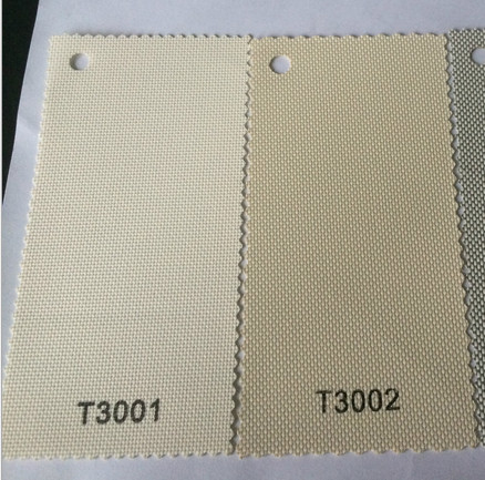 Tela del rodillo de la sombra de la protección solar del rodillo del PVC Blockout de Textilene en blanco con color verde