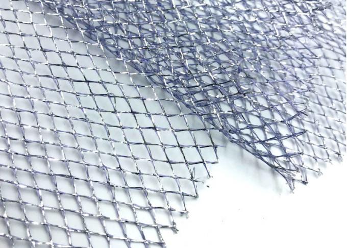 Silver diamond mesh fabric composite hard mesh fabric Christmas decoration fabric 1