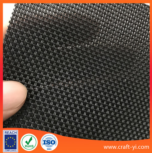 black color 2X1 Textilene mesh fabric for outdoor garden chair or table in PVC coated 0